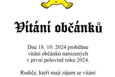 Vítání občánků