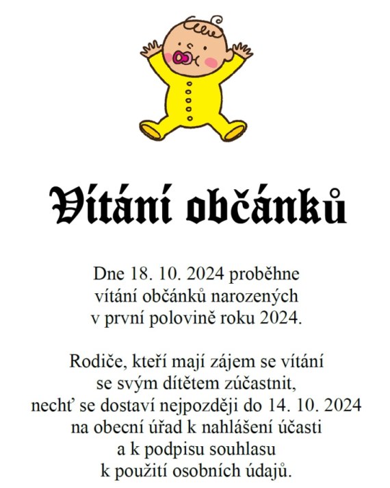 Vítání občánků